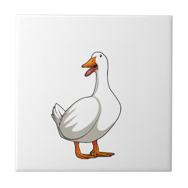 Azulejo Cute Duck Design Men Waterfowl Mascota Pato Lover (Frente)