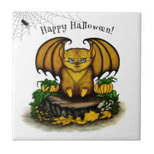 Azulejo Cute Halloween Bat
