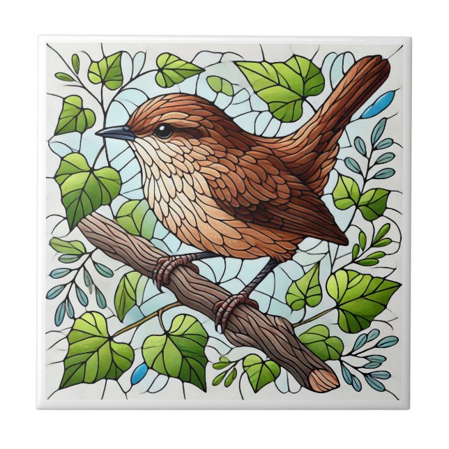 Azulejo Cute House Wren Seted Glass Look (Frente)