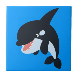 Azulejo Cute Merry Personalizado Killer Whale Tile