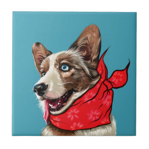 Azulejo Cute Pembroke Welsh Corgi