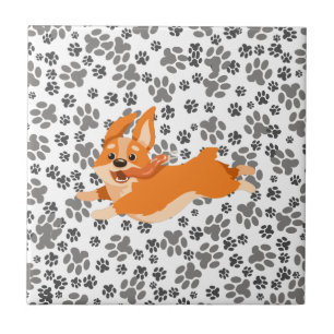 Azulejo Cute Pembroke Welsh Corgi