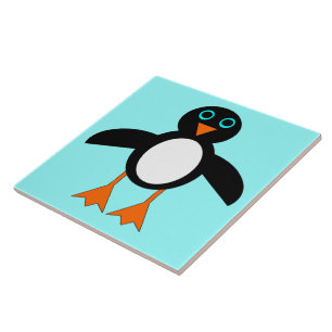 Azulejo Cute pingüino mosaico