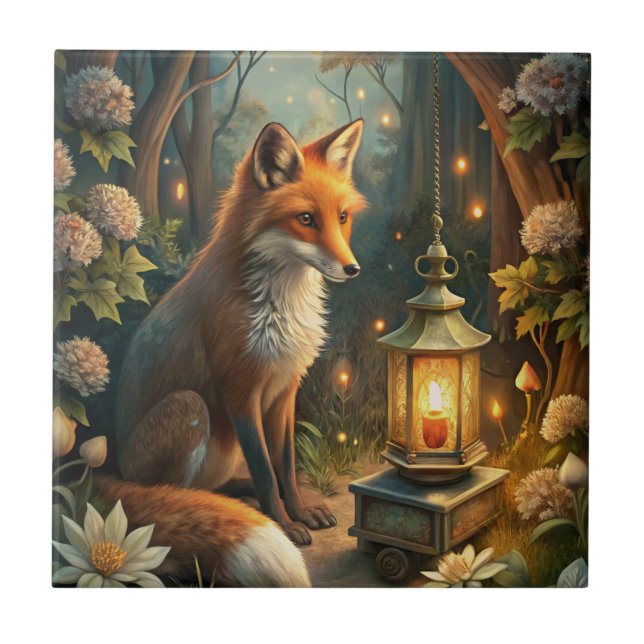 Azulejo Cute Red Fox (Frente)