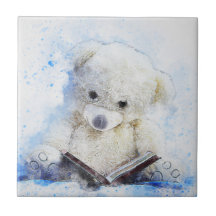 Cute Teddy Bear Cerámica Tile