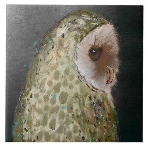 Azulejo Cute Wise Owl Ceramic Kitchen