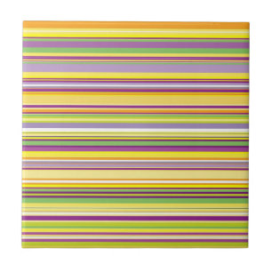 Azulejo Cuto diseño de franjas coloridas tanque todo-sobre