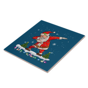 Azulejo Dabbing Santa Claus Navidades Niños hombres gracio