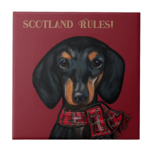 AZULEJO DACHSHUND