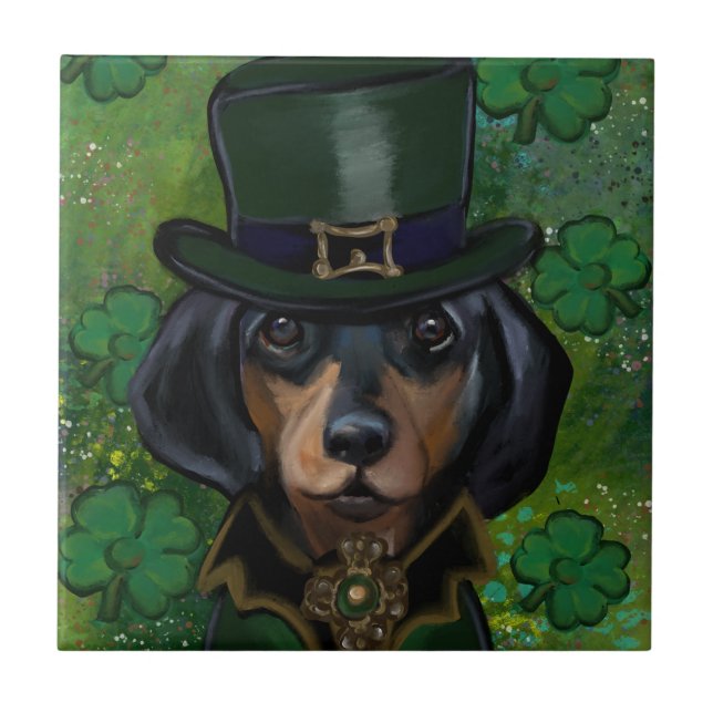 Azulejo Dachshund (Frente)