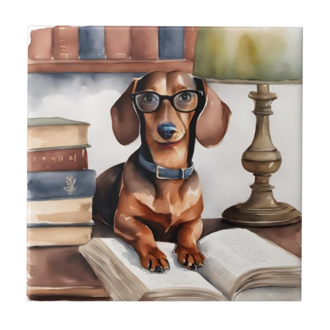 Azulejo Dachshund (Frente)