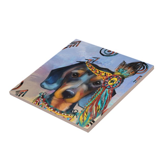 AZULEJO DACHSHUND (Lado)