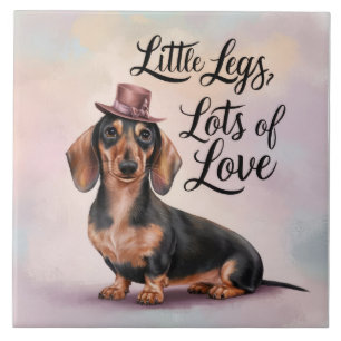 Azulejo Dachshund Piernas de amor