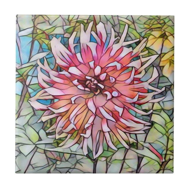 AZULEJO DAHLIA FLOWER (Frente)