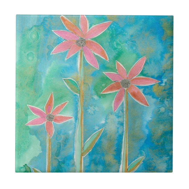 Azulejo Dainty Daisies III (Frente)