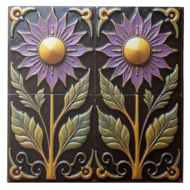 Azulejo Daisies de ojos dorados (Frente)