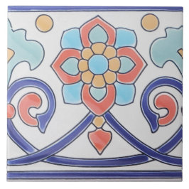 Azulejo Daisy Ceramic Tile Stair Risers