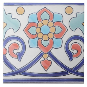 Azulejo Daisy Ceramic Tile Stair Risers