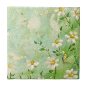 Azulejo Daisy Coaster