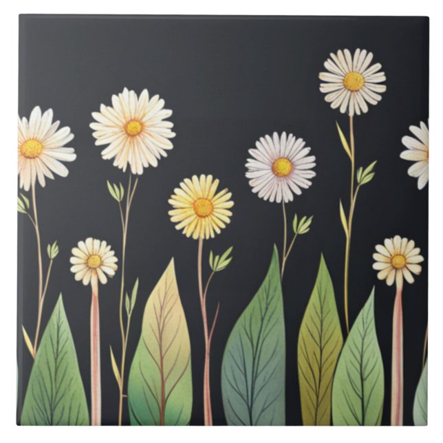 Azulejo Daisy está de noche (Frente)