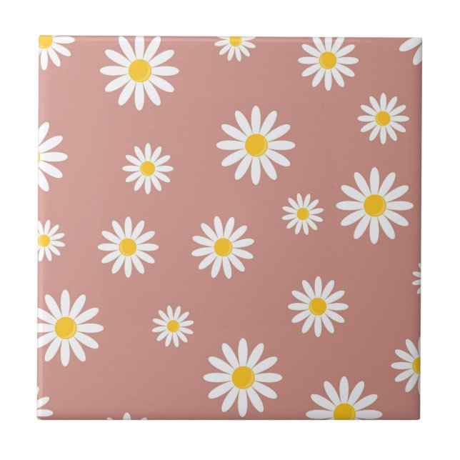 Azulejo Daisy Meadows Pink (Frente)