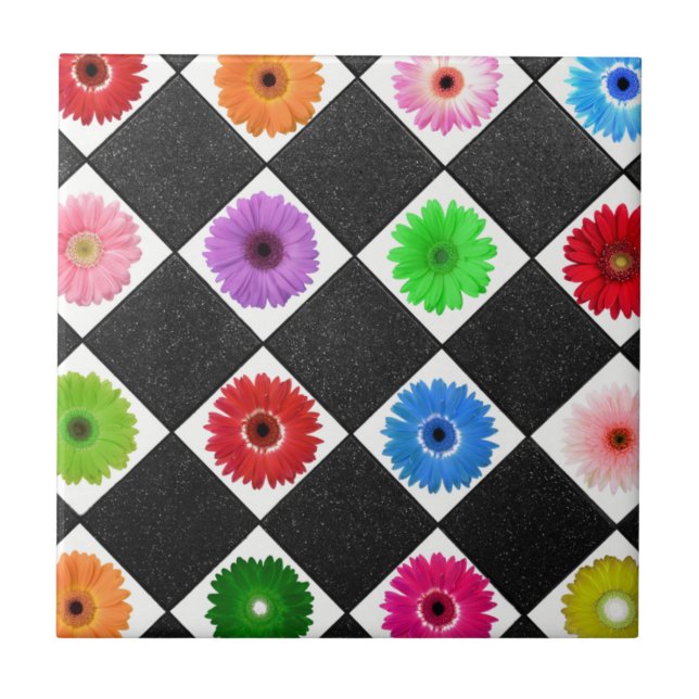 Azulejo Daisy multicolor (Frente)