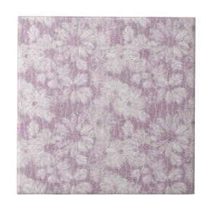 Azulejo Daisy Rota Texturizada en Relieve Suave Lila