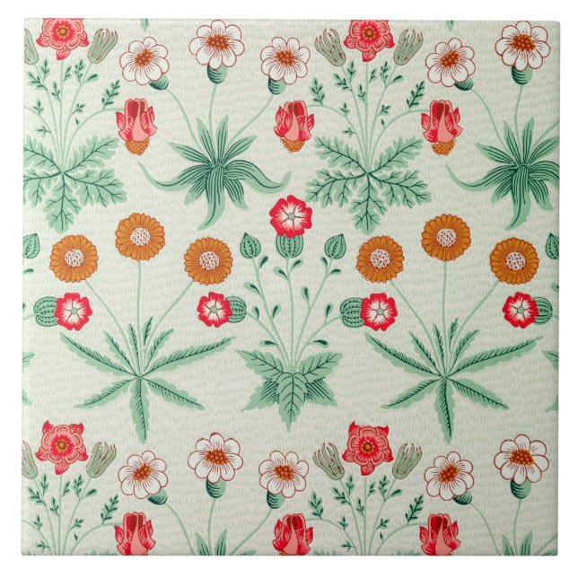 Azulejo Daisy, William Morris (Frente)