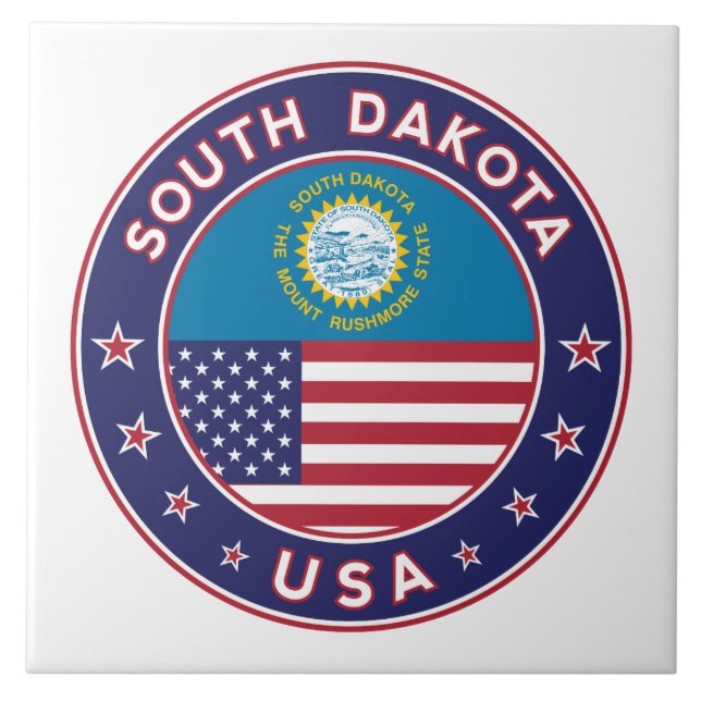Azulejo Dakota del Sur (Frente)