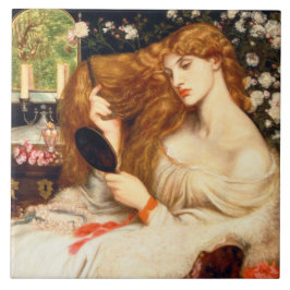 Azulejo Dama Lilith (Belleza impresionante con cabello roj