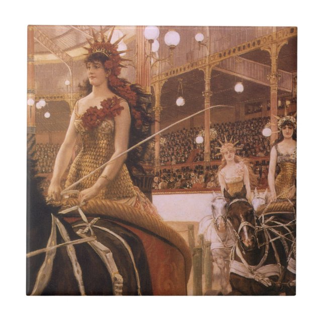 Azulejo Damas de los Coches (también conocido como Circo)  (Frente)