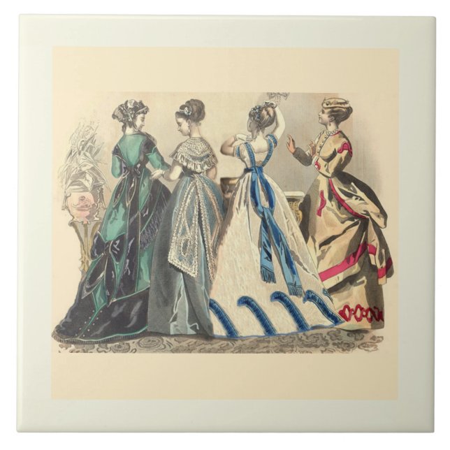 Azulejo Damas Victorianas Elegantes (Frente)
