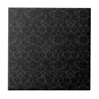 Azulejo Damasco de carbón negro