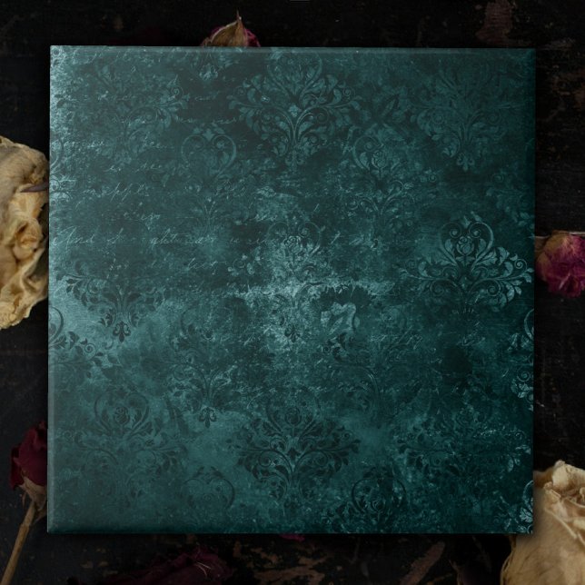 Azulejo Damasco Verde azulado de Velvety | Barroco verde o (Subido por el creador)