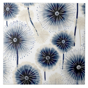 Azulejo Dandelions bohemias