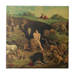 Azulejo Daniel en el foso de los leones