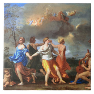 Azulejo Danza a la música del tiempo (por Nicholas Poussin