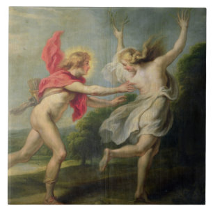 Azulejo Daphne y Apolo (aceite)