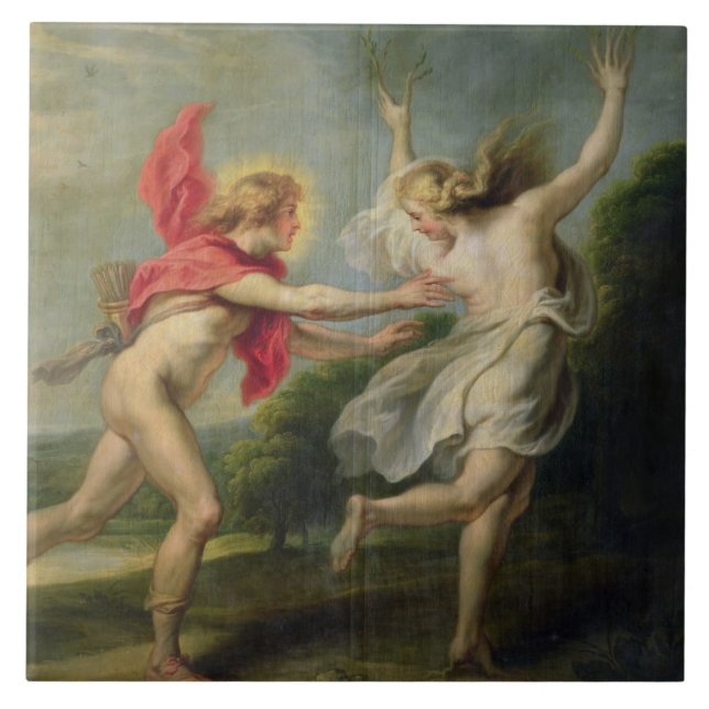 Azulejo Daphne y Apolo (aceite) (Frente)