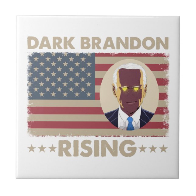 Azulejo Dark Brandon Funny Joe Biden Meme (Frente)