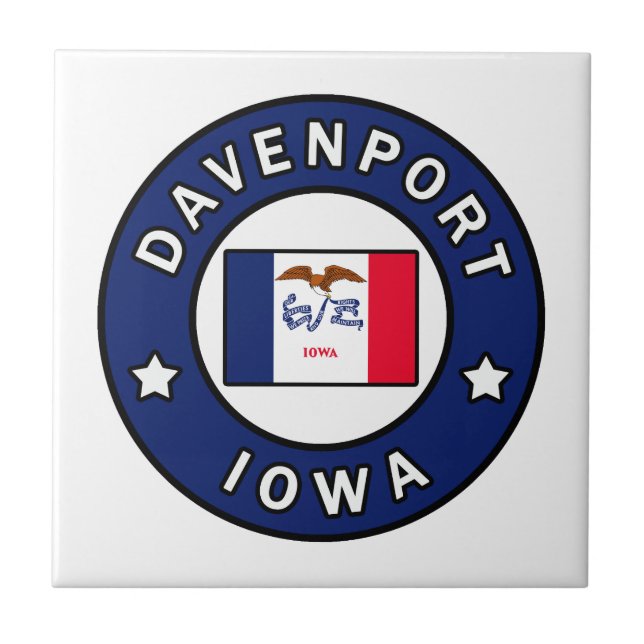 Azulejo Davenport Iowa (Frente)