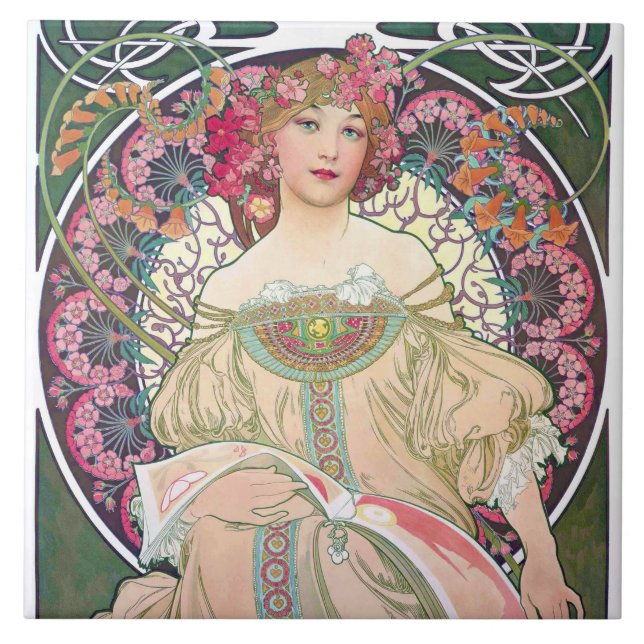 Azulejo Daydream (Primavera), Mucha (Frente)