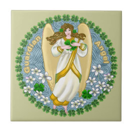 Azulejo de Ángel del Trébol Irlandés