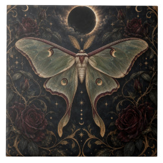 Azulejo de Arte Celestial de la Polilla de Eclipse