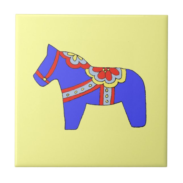 Azulejo de Caballo Azul (Frente)