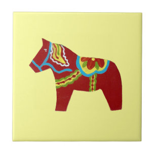 Azulejo de Caballo Dala Rojo