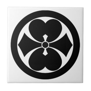 AZULEJO DE CERÁMICA 丸い二つ剣酢漿草