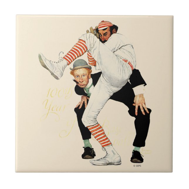 Azulejo De Cerámica 100° Aniversario del Béisbol (Frente)