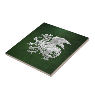 Azulejo De Cerámica [100] Dragón islandés, Landvættir [plata]