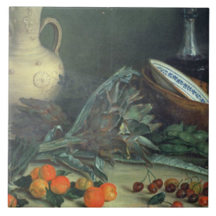 Azulejo De Cerámica 131-0059642 aún vida con la fruta y las verduras